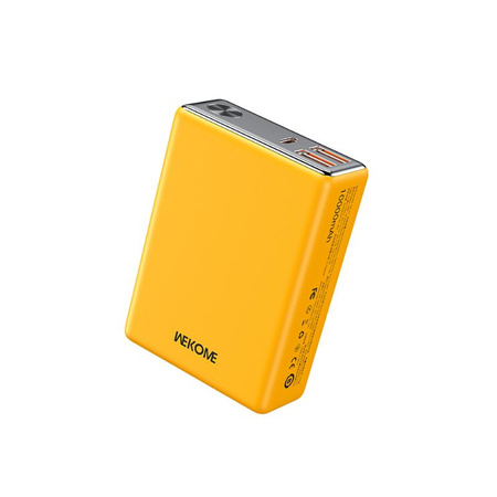 WEKOME WP-27 Tint Series - Power bank 10000 mAh Super Fast Charging USB-C PD 20W + 2x USB-A QC3.0 22.5W (Yellow)