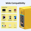 WEKOME WP-U155 Tint Series - Super rychlá nabíječka 2x USB-C a USB-A GaN 100W (žlutá)