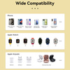 WEKOME WP-U172 - Ładowarka bezprzewodowa 3w1 z MagSafe do iPhone, Apple Watch i AirPods + lusterko (Żółty)