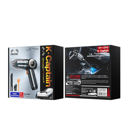 WEKOME WT-CA05 K Captain Series - Cordless Car Vacuum Cleaner (Black)