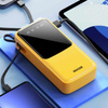WEKOME WP-10 Pop Digital Series - Power banka 20000 mAh s integrovaným kabelem USB-C / Lightning / Micro USB / USB-A (žlutá)