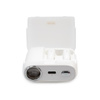 WEKOME S28 Pop Digital Series - V5.3 TWS Wireless Bluetooth Headphones with Projector Charging Case (White)