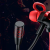 WEKOME ET-Y30 ET sorozat - 3,5 mm-es jack csatlakozós vezetékes fejhallgató játékosoknak (piros)