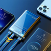 WEKOME WP-321 Vanguard Series - Powerbank 20000 mAh Super Charging PD 20W + QC 22.5W (Schwarz / Transparent)