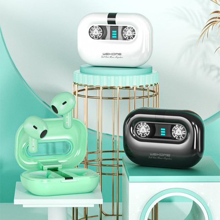 WEKOME VA06 Vanguard Series - bezdrátová sluchátka Bluetooth V5.2 TWS s nabíjecím pouzdrem (černá)