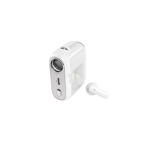 WEKOME S28 Pop Digital Series - kabellose Bluetooth V5.3 TWS-Kopfhörer mit Ladetasche und Projektor-Funktion (Weiß)