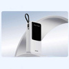WEKOME WP-10 Pop Digital Series - Power bank 20000 mAh with built-in USB-C / Lightning / Micro USB / USB-A cable (White)