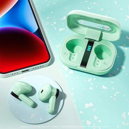 WEKOME VA06 Vanguard Series - V5.2 TWS Wireless Bluetooth Headphones with Charging Case (White)
