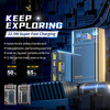 WEKOME WP-319 Vanguard Series - Power banka 10000 mAh Super nabíjení PD 20W + QC 22,5W (černá / průhledná)
