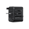 WEKOME WP-U03 Pop Digital Series - cestovní nabíječka / adaptér EU / UK / US / AU + 3x USB-C a 2x USB-A 30W (černá)
