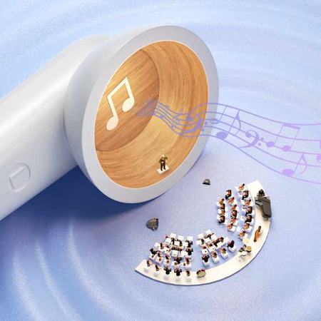 WEKOME S28 Pop Digital Series - V5.3 TWS Wireless Bluetooth Headphones with Projector Charging Case (White)