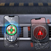 WEKOME WP-U202 Vanguard Series - Magnetic car mount with 15W MagSafe wireless charging (Black)
