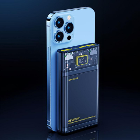 WEKOME WP-321 Vanguard Series - Power bank 20000 mAh Super Charging PD 20W + QC 22,5W (černá / průhledná)