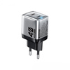 WEKOME WP-U02 Mecha Series - Chargeur de courant 2x USB-C Super Fast Charger GaN 40W (Argent)